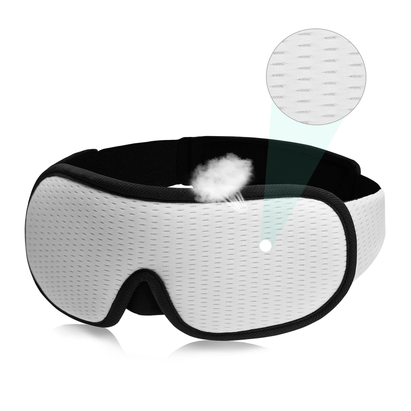 3D Contoured Sleep Eye Mask – Soft Padded Light Blocking Blindfold