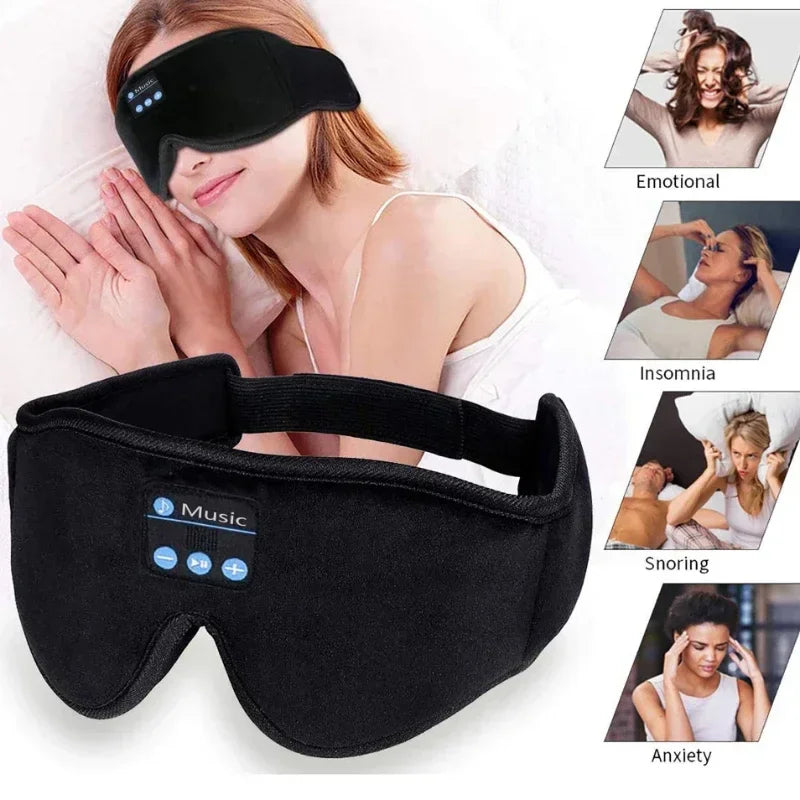 3D Bluetooth Sleep Headphones Eye Mask