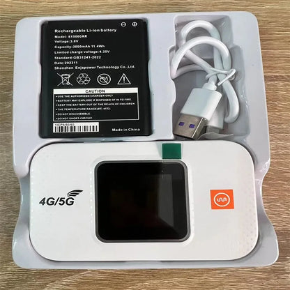 Portable 300Mbps 4G 5G LTE Wireless Modem 3000Mah Outdoor Hotspot Pocket Sim Card Slot 2.4Ghz Enterprise WPS Encryption AP