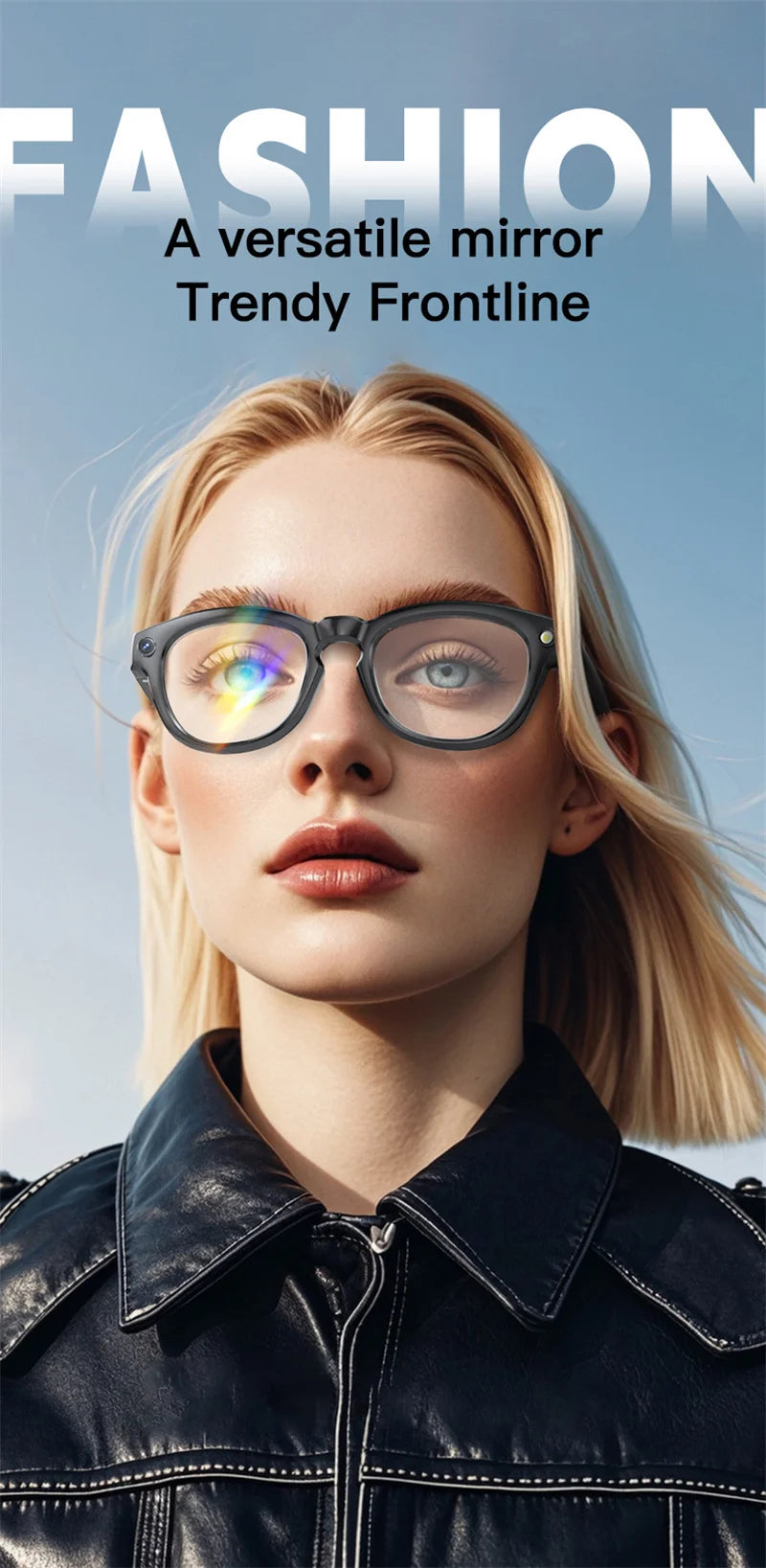 AI AR Video Camera Smart Glasses