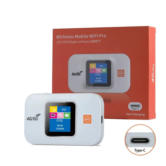 Portable 300Mbps 4G 5G LTE Wireless Modem 3000Mah Outdoor Hotspot Pocket Sim Card Slot 2.4Ghz Enterprise WPS Encryption AP