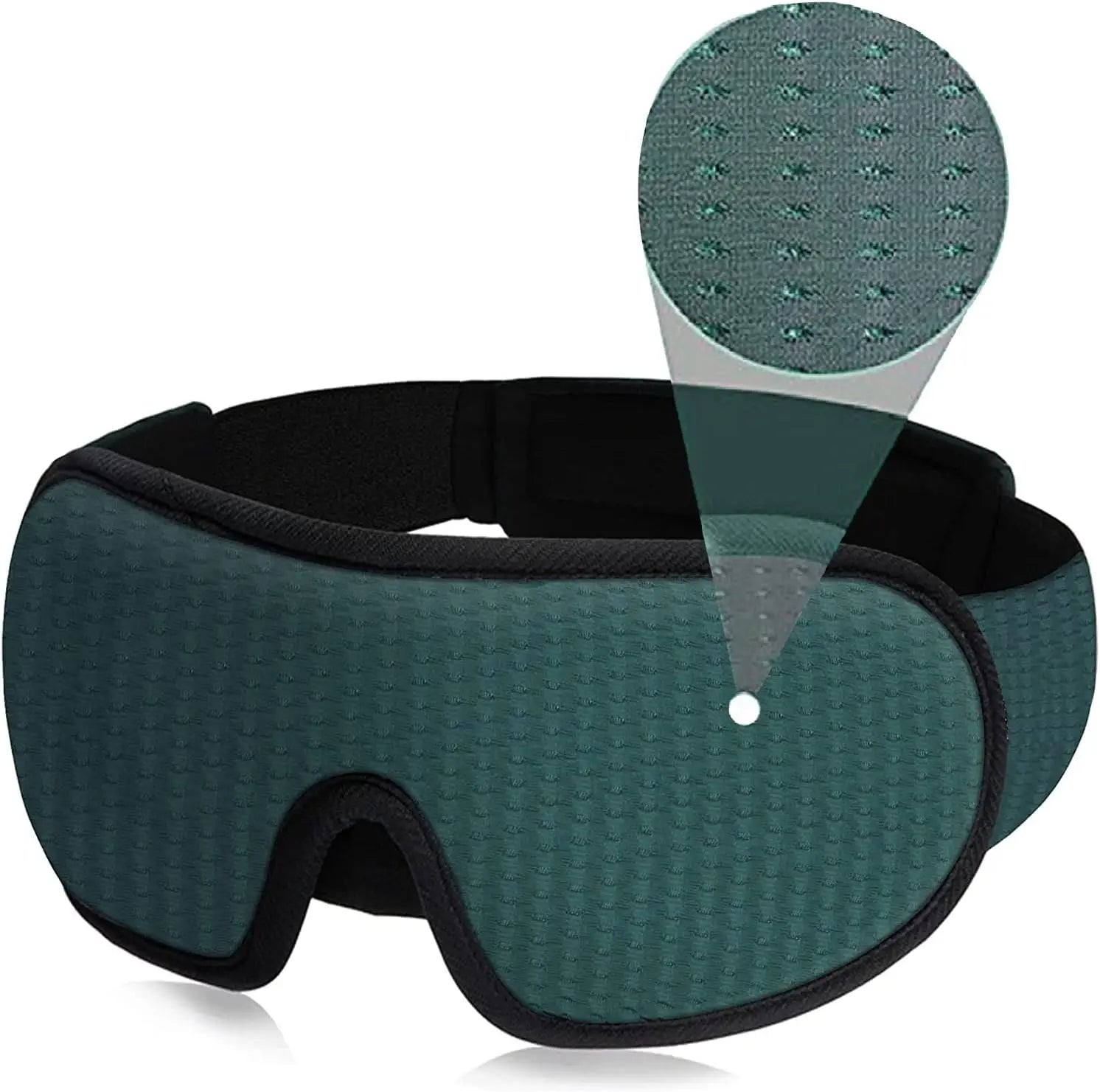 3D Contoured Sleep Eye Mask – Soft Padded Light Blocking Blindfold
