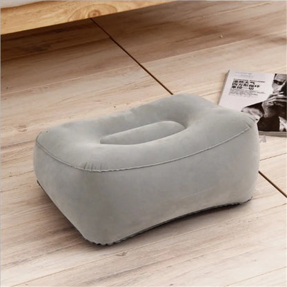Soft Inflatable Footrest Cushion for Travel, Office & Home Relaxation