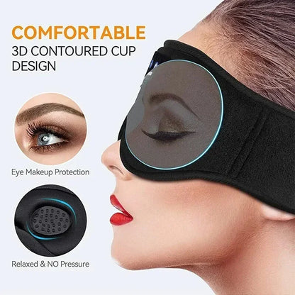  3D Bluetooth Sleep Headphones Eye Mask
