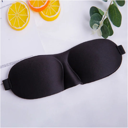 3D Contoured Sleep Eye Mask – Soft Padded Light Blocking Blindfold