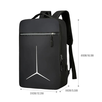 Smart Travel Laptop Backpack – Anti-Theft, Waterproof, USB Charging, Men’s Hard Shell Bag