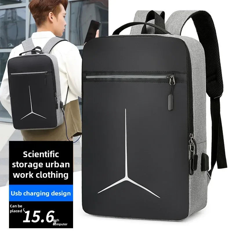 Smart Travel Laptop Backpack – Anti-Theft, Waterproof, USB Charging, Men’s Hard Shell Bag