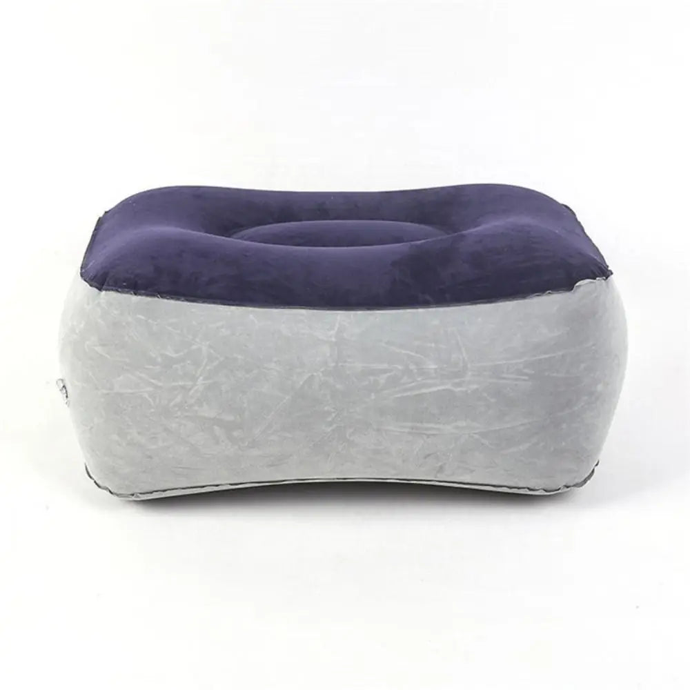 Soft Inflatable Footrest Cushion for Travel, Office & Home Relaxation