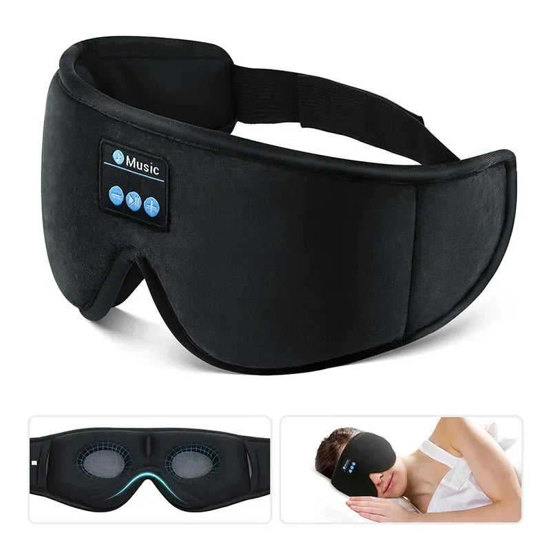  3D Bluetooth Sleep Headphones Eye Mask